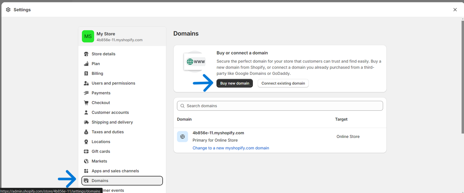 connect domain